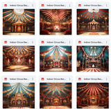 Ultimate Indoor Circus Background Bundle