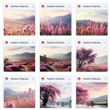 Ultimate Heather Fields Background Bundle