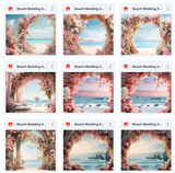 Ultimate Beach Wedding Arches Background Bundle