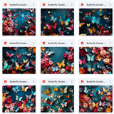 Ultimate Butterfly Cluster Background Bundle