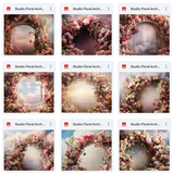 Ultimate Studio Floral Arch Background Bundle