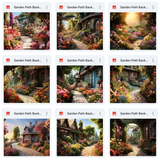 Ultimate Garden Path Background Bundle