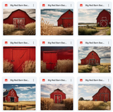 Ultimate Big Red Barn Background Bundle