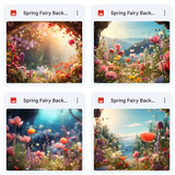 Spring Fairy Background & Overlay Asset Pack