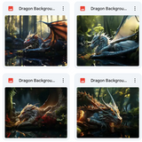 Ultimate Dragon Background Bundle