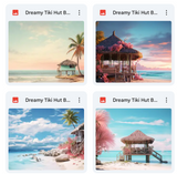 Ultimate Dreamy Tiki Hut Background Bundle