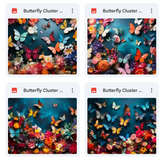 Ultimate Butterfly Cluster Background Bundle