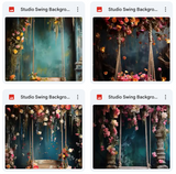 Ultimate Studio Swing Portrait Background Bundle