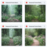 Ultimate Seasonal Forests Background Bundle