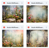 Ultimate Studio Wildflowers Background Bundle