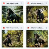 Ultimate Wild Horses Background Bundle