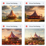 Ultimate Circus Tent Background Bundle