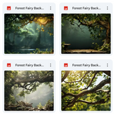 Forest Fairy Background & Overlay Asset Pack