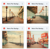 Ultimate Retro PIer Background Bundle