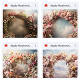 Ultimate Studio Floral Arch Background Bundle