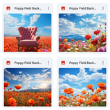 Ultimate Poppy Field Background Bundle