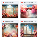 Ultimate Baroque Clouds Background Bundle