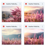 Ultimate Heather Fields Background Bundle