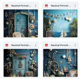 Ultimate Nautical Portrait Background Bundle