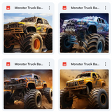 Ultimate Monster Truck Background Bundle