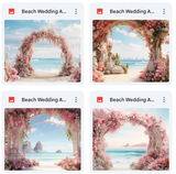 Ultimate Beach Wedding Arches Background Bundle