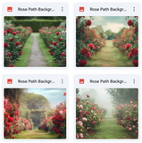 Ultimate Rose Path Background Bundle