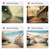 Ultimate Retro PIer Background Bundle