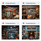 Ultimate Vintage Mechanic Background Bundle