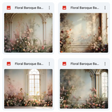 Ultimate Floral Baroque Background Bundle