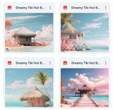 Ultimate Dreamy Tiki Hut Background Bundle