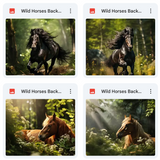 Ultimate Wild Horses Background Bundle