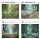 Ultimate Seasonal Forests Background Bundle