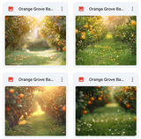 Ultimate Orange Grove Background Bundle