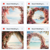 Ultimate Beach Wedding Arches Background Bundle