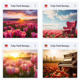 Ultimate Tulip Fields Background Bundle