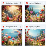 Spring Fairy Background & Overlay Asset Pack