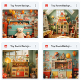 Ultimate Toy Room Background Bundle