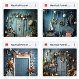 Ultimate Nautical Portrait Background Bundle