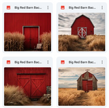 Ultimate Big Red Barn Background Bundle