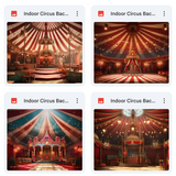 Ultimate Indoor Circus Background Bundle