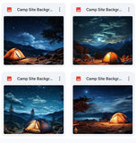 Ultimate Camp Site Background Bundle