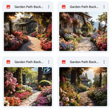 Ultimate Garden Path Background Bundle