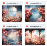 Ultimate Baroque Clouds Background Bundle