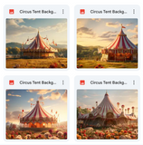 Ultimate Circus Tent Background Bundle