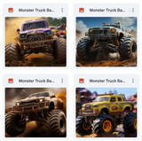 Ultimate Monster Truck Background Bundle