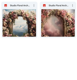 Ultimate Studio Floral Arch Background Bundle