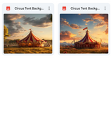 Ultimate Circus Tent Background Bundle