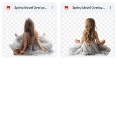 Ultimate Spring Gown Model Overlays