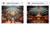 Ultimate Indoor Circus Background Bundle