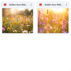 Ultimate Golden Hour Wildflowers Background Bundle